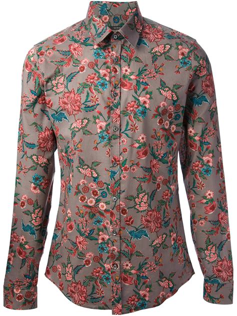 gucci flower print shirt